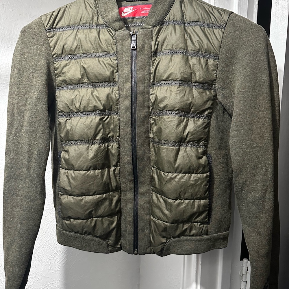 Nike Dark Green Quilted Jacket